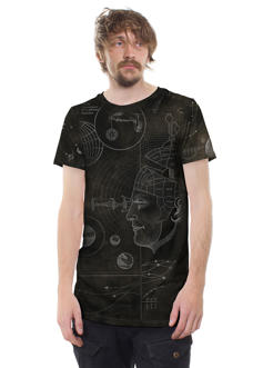 abstract alternative man t-shirt